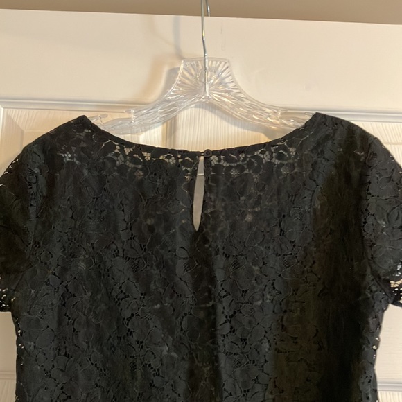 Aritzia Talula Lace T-Shirt Blouse Black Small - Picture 3 of 5